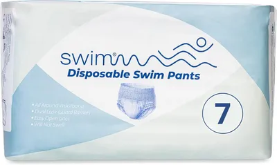 Produktbild von Schwimmwindeln Einweg Größe 7, 36 Stück, 18-30 kg, für Schwimmbad