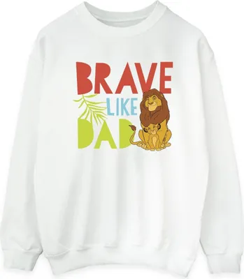 Produktbild von Disney - "The Lion King Brave Like Dad" Sweatshirt für Damen BI22422 (L) (Weiß)