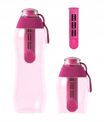 Produktbild von Dafi rosa Wasserfilterflasche 0,3l + Filter