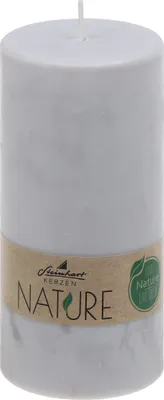 Produktbild von Stumpenkerzen Nature Grau 120 x Ø 58 mm aus 100% natürlichen Rohstoffen ohne Palmöl