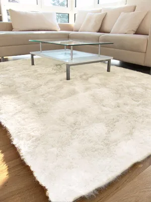 Produktbild von benuta Hochflor Teppich Whisper Weiß 200x290 cm
