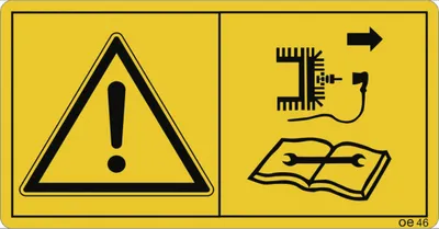 Produktbild von Dreifke® Aufkleber - Vor Reparatur-, Wartungs- u. Reinigungsarbeiten...,Folie...