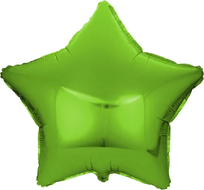 Produktbild von Folienballon Stern, hellgrün, ca. 45 cm