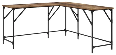 Produktbild von vidaXL Schreibtisch Altholz 149 x 149 x 75 cm Holzwerkstoff