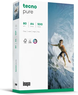 Image de inapa tecno Kopierpapier pure 2100011510 A4 80g 500Bl.