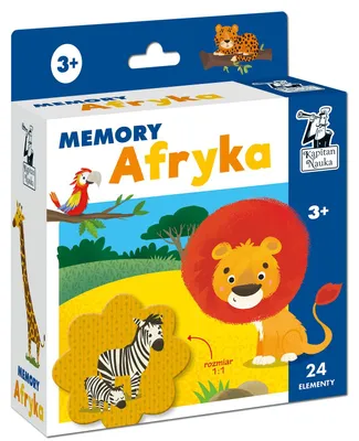 Immagine prodotto di Gra Memory Kapitan Nauka Afryka - edukacyjna dla dzieci od 3 lat