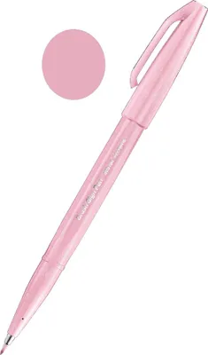 Image de Pentel Arts SES15C-P3X Stylo fibre Brush Sign Pen rose pâle(S)