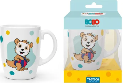 Produktbild von Trötsch Bobo Siebenschläfer Kindertasse blau Geschenktasse aus Porzellan