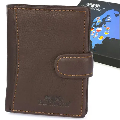 Obrázek produktu pro Pánská kožená vertikální peněženka Brown Small Beltimore RFiD Premium Leather