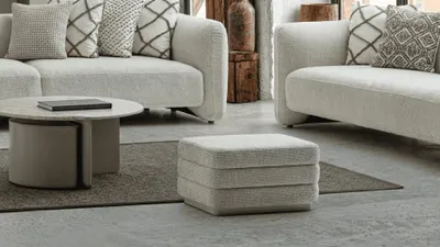 Produktbild von Hocker Polsterhocker Sitzhocker Designhocker Wohnzimmerhocker