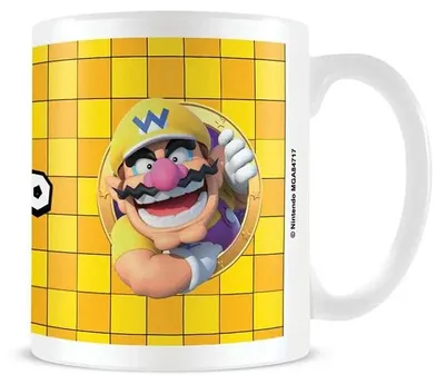 Obrázok produktu pre Pyramid Super Mario Wario 3D, biela hrnček, žltá farba, žltá farba, univerzálna veľkosť