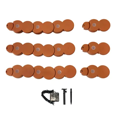 Produktbild von Beetumrandung Nessa Solar Palisade 12-teilig Terracotta