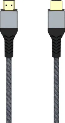 Imagen del producto de Cable HDMI™ de alta velocidad, certificado, conector macho a macho, compatible con 8K, con carcasa metálica, 3 metros