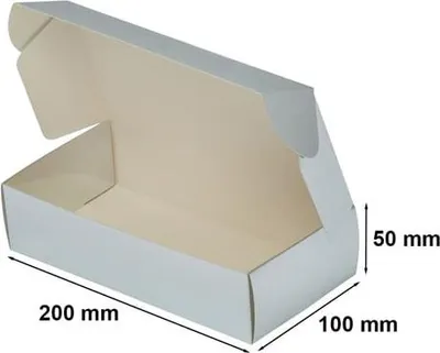 Produktbild von Laminierte Geschenkbox 200 x 100 x 50 mm Silber F427