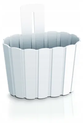 Image de Květináč závěsný BOARDEE WALL 19,4 cm - barva: bílá