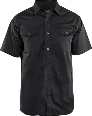 Produktbild von Blakläder Kurzarmhemd 3296 1190 in div. Farben, Farbe:schwarz, Größe:2XL