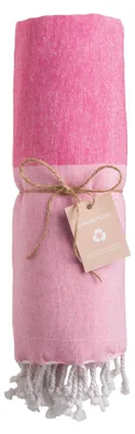 Produktbild von Pareo Futa Strandtuch 90x170 cm – Hamamtuch mit Fransen, Farbe:Rosa