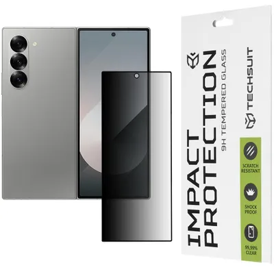 Produktbild von Techsuit Schutzglas 111D für Galaxy Z Fold 6 - Schwarz KP33080