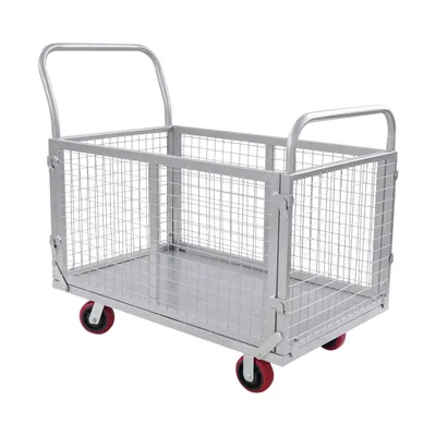 Zdjęcie produktu dla Wózek ręczny Wózek pchany Srebrny Wielofunkcyjny maks. 200 kg