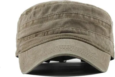 Obrázok produktu pre UAOOK Premium Army Cap Military Style Army Hat Men Summer 100% bavlna nastaviteľný Fiddler Flat Cadet Baseball Cap Retro Chapeau Uni