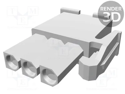 Obrázok produktu pre 2x konektor pre pripojenie vodičov/plôch, 4,2 mm, samica, PIN: 3, 172337-1, konektor Signteck