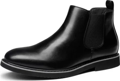 Produktbild von Herren Stiefel Chelsea Boots Stiefeletten Stiefel, Farbe: Schwarz, Größe: 42