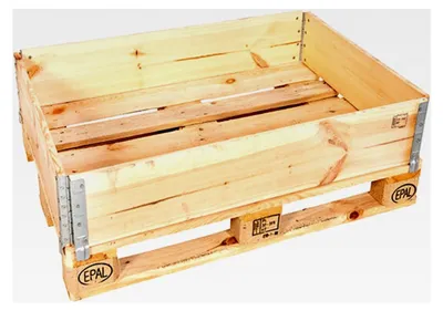 Produktbild von 4er Set Holzaufsatzrahmen für Europaletten 1200x800x195 mm Hochbeet Gartenbeet Stapelrahmen faltbar, steckbar und stapelbar