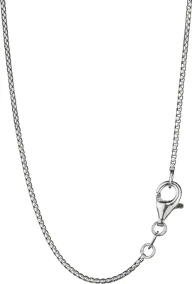 Image de Collier vénitien ovale, en argent 925, largeur 1,0 mm, chaîne fine de 40 cm