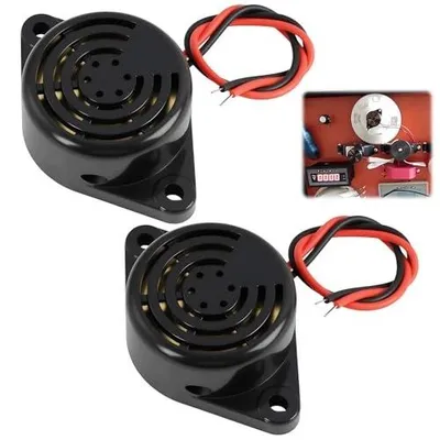 Zdjęcie produktu dla Brzęczyk piezoelektryczny 3 24V alarm elektroniczny do DIY 2 szt.