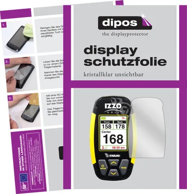Produktbild von 3x Schutzfolie für Izzo Swami 4000 klar Displayschutzfolie Folie Display Schutz dipos