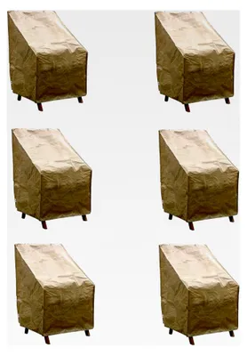 Produktbild von Stuhlhüllen 6er Set für Stapelstühle
