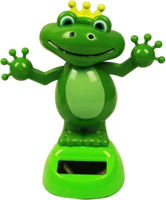 Produktbild von HAAC Solar Wackelfrosch Frosch Farbe grün 12 cm