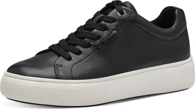 Produktbild von Tamaris Ledersneaker - Schwarz Leder : 42 : Normal Größe: 42 Weite: Normal