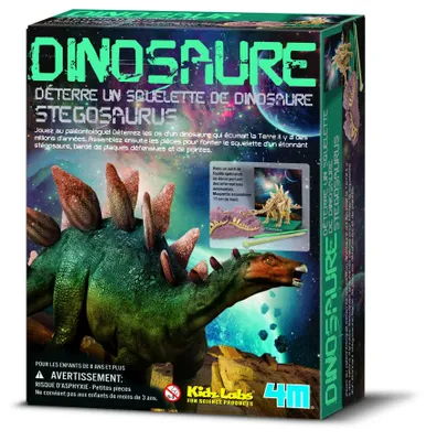 Produktbild von 4M KidzLabs Dinosaurier Ausgrabungsset Stegosaurus - Lernspielzeug