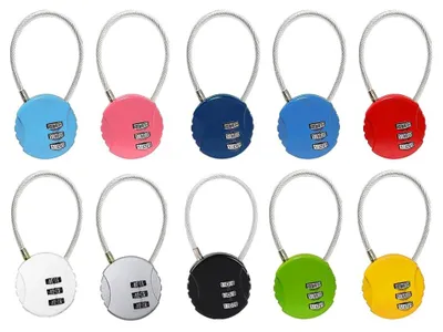 Image de Lot de 10 cadenas de voyage à 3 chiffres