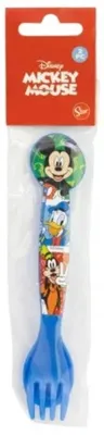 Produktbild von Mickey Mouse Kunststoff-Besteck-Set (Löffel und Gabel)