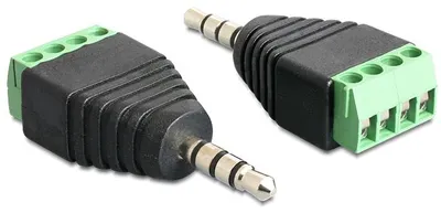 Produktbild von DeLOCK 65453, 3.5mm, 4pin, Schwarz, Grün
