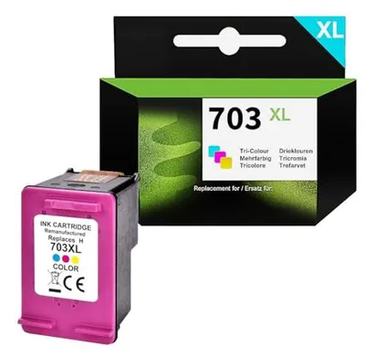 Eurotone Tintenpatrone kompatibel mit HP 703XL Farbe – Produktansicht 1
