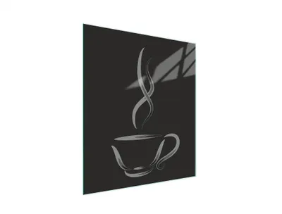 Produktbild von Glasschneidebrett 45x52 Kaffee