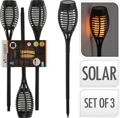 Produktbild von PROGARDEN Solar-Gartenleuchte 10x58 cm 12 Stück KO-CX2100056