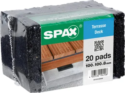Produktbild von Los von 20 Balkenschutzpolster Spax 100x100x8