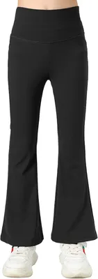 Produktbild von Flared Leggings Kinder 5-16 Jahre, Hohe Taille, Dehnbar, Fuer Tanz und Yoga