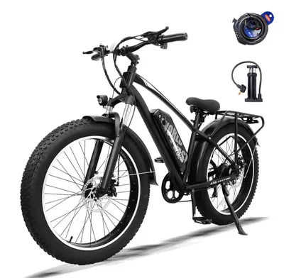 Produktbild von A35 E-Bike Fatbike Elektrofahrrad, 26 x 4,0 Zoll, 150 kg Nutzlast, 748 Wh Akku, bis zu 70 km Reichweite Shimano 7-Gang, 25 km/h, 250-W-Motor