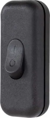 Produktbild von Durchgangsverdrahteter Wippschalter für CLICK-Kabel, 1-polig, 2,5 A, 250 V, schwarz, 09045