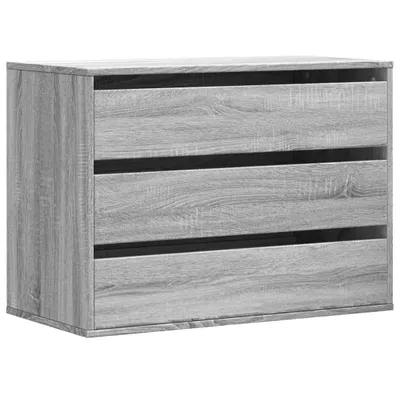 Image de vidaXL Commode Gris Sonoma 80x41x58 cm Bois composite