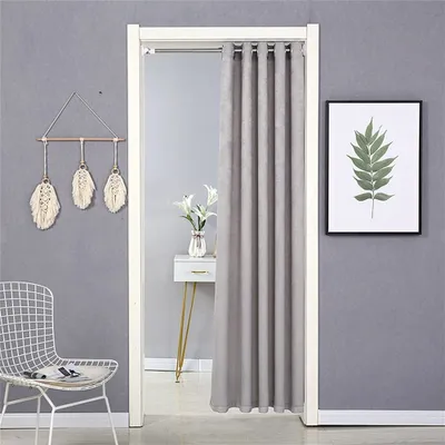 Produktbild von Türvorhang, 120*190cm Verdunkelungsvorhang für Haus und Innen für Fenster und Tür, wärmeisolierend, Vorhang Haus und Dekoration