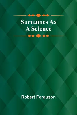 Produktbild von Surnames as a Science