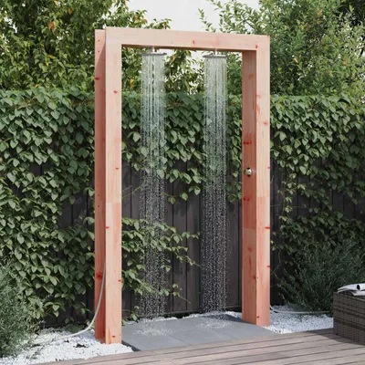 Produktbild von Maison Exclusive - Gartendusche 226 cm Massives Douglasholz und Edelstahl Natur