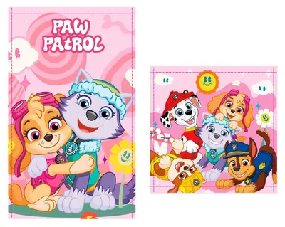 Productafbeelding van Paw Patrol Handdoek + Waslappenset voor Kinderen