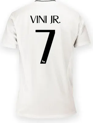 Produktbild von Real Madrid 24/25 Vinicius Heim Kurzarm-t-shirt Weiß 2XL Herren,Damen Weiß 2XL